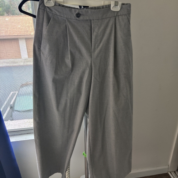 Banana republic grey wide leg pants - Picture 1 of 5